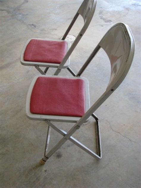 High back pu gaming chair gaslift: Vintage Red Metal Folding Chair For Child | Metal folding chairs, Folding chair, Chair