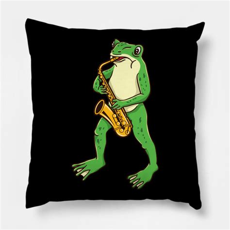 Frog Playing Saxophone For Saxophone Player Frog Playing Saxophone