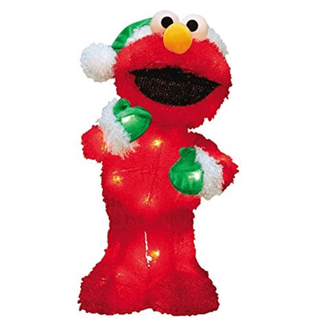 Super Hot Deal On A 18 Inch Pre Lit Sesame Street Elmo Christmas Yard