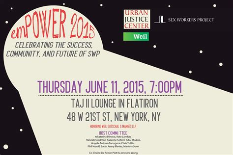 Celebrate The Sex Workers Project At Empower 2015 Manhattan Alternative