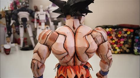 Paper Goku Back Tutorial How To Make A Paper Action Figure Finale