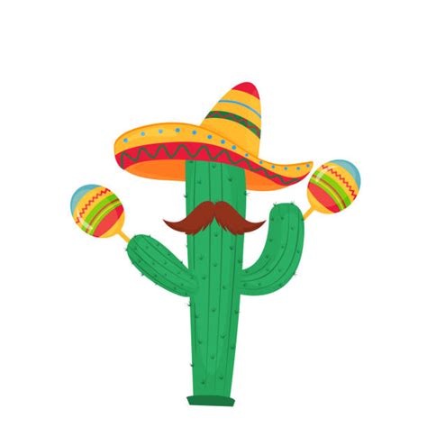 Mexican taco happy cartoon mexican taco with boots and mustache. Best Cactus With Mexican Mustache Illustrations, Royalty ...