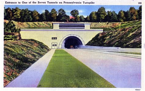 Entrance To One Of The Seven Tunnels On The Pennsylvania Turnpike Pa