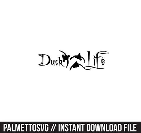 Download Duck life decal Svg, Cricut Cut Files, Silhouette Cut ...