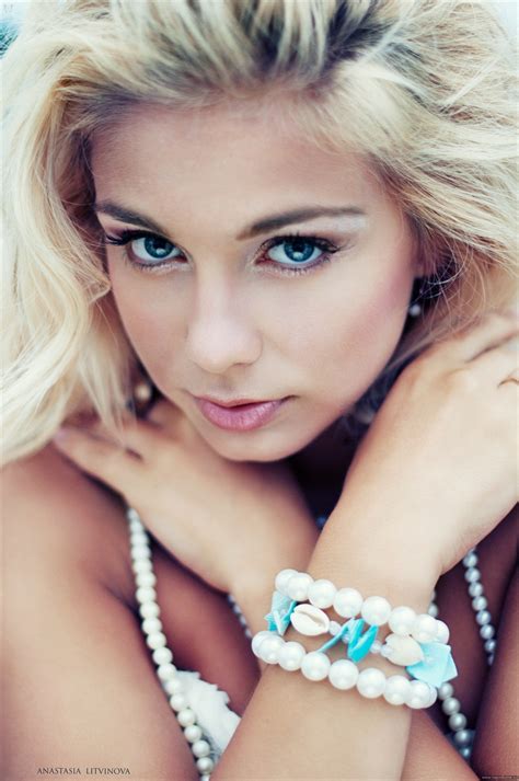 Blonde Model Russian Blue Eyes Katarina Pudar Russian Model Face