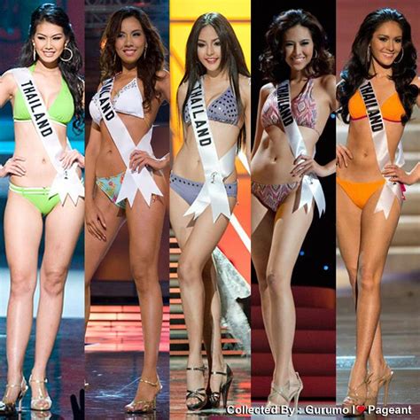 Miss Thailand Swimsuit And Evening Gown Presentation Show Miss Universe 2008 2012