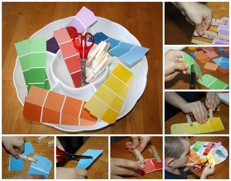 Table construction is made of closed, high quality… Rainbow Scissor Skills Rainbow Color Matching Activity