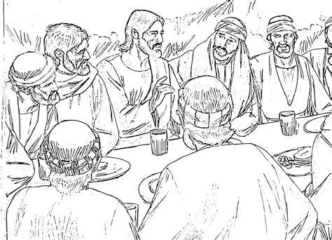 The Last Supper Coloring Page Coloring Home