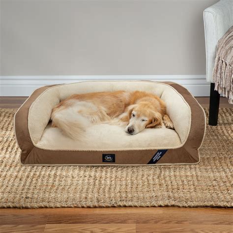 Serta Memory Foam Couch Pet Dog Bed Large Color May Vary Walmart