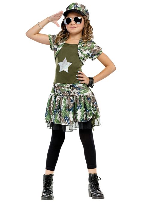 Army Girl Costume For Kids