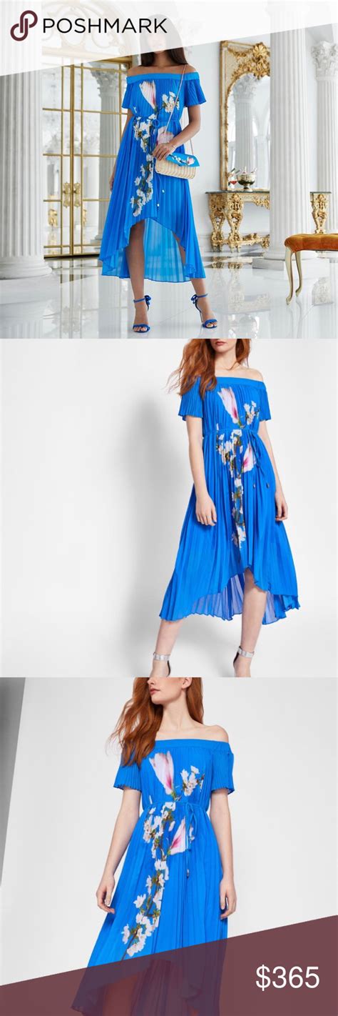 Bright Blue Melma Harmony Pleated Maxi Dress Pleated Maxi Dress