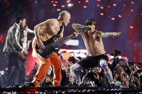 Flea Red Hot Chili Peppers Mimed Super Bowl Song