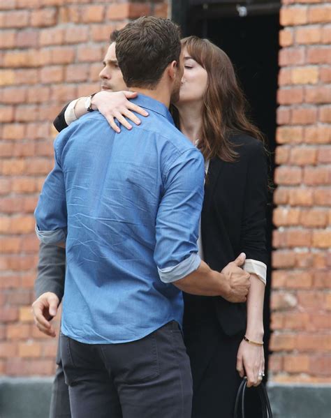 Jamie Dornan As Christian Grey And Dakota Johnson As Anastasia Grey Everythingjamiedornan