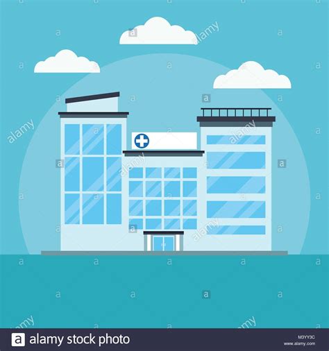 Hospital Building Cartoon Stock Vector Image And Art Alamy