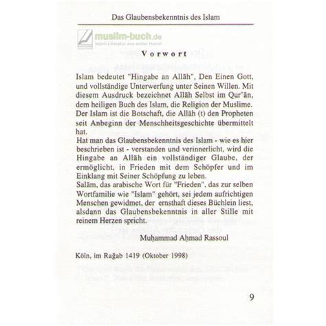 Das Glaubensbekenntnis des Islam - Islamische Bücher bei Muslim-Buch