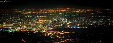 La Cityscape Night Lights City View Night City Lights At Night