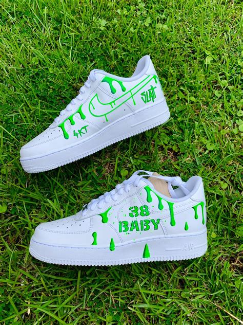 Nba Youngboy Slime Af1 Custom Hype Shoes Custom Shoes Diy Kid Shoes