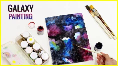 Diy I Galaxy Painting Using Watercolours Galaxy Painting Watercolor Diy