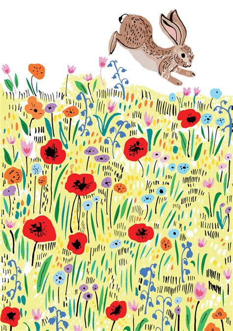 Meadow Rabbit Art Print By Louise Cunningham King And Mcgaw