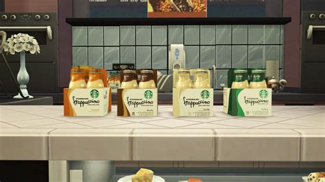 Edible Starbucks Frappuccino Chilled Coffee Drink Starbucks Sims 4
