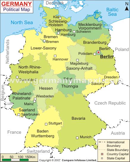 Germany Provinces Map