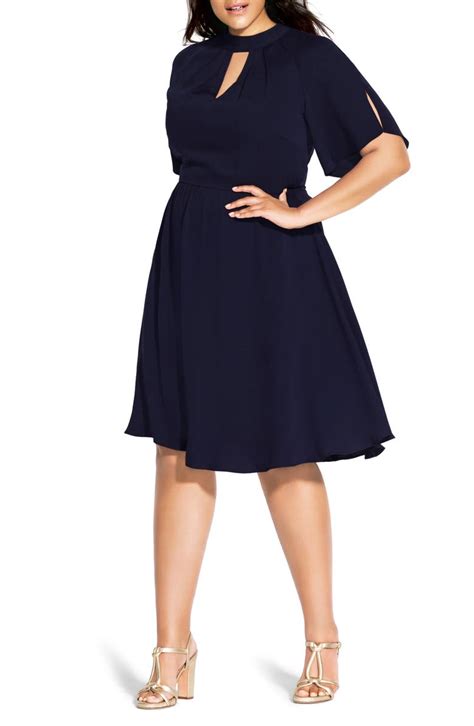 City Chic Sophisticate Fit And Flare Dress Plus Size Nordstrom