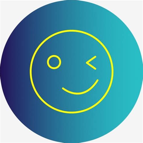 Emojis Winking Clipart Transparent Background Vector Wink Emoji Icon
