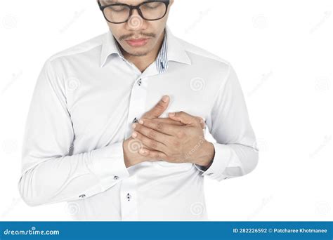 Heart Attack Problems Young Male Suffering From Severe Chest Pain