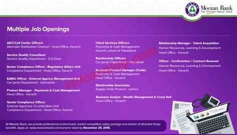 96 positions are currently open at efinancialcareers. Advertisement of Meezan Bank Limited Jobs 2019 Apply ...