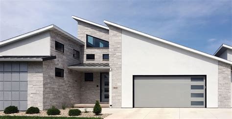 Mix the mortar based on the instructions on the. Tailored Blend Modern Home Exterior Stone Veneer - Thin ...
