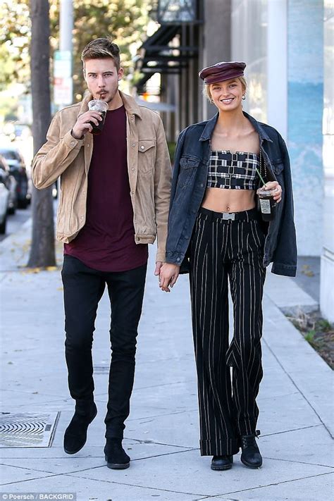 Romee Strijd Shows Off Toned Tummy In Tiny Crop Top In La Daily Mail Online
