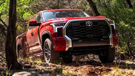 2022 Toyota Tundra Limited Trd Supersonic Red Off Road Driving