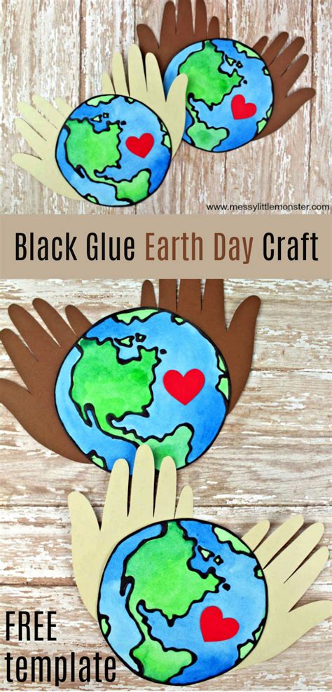 It's april 22nd, so it's time to round up and share our earth day activities. Earth Day Black Glue Craft -a stunning planet earth ...
