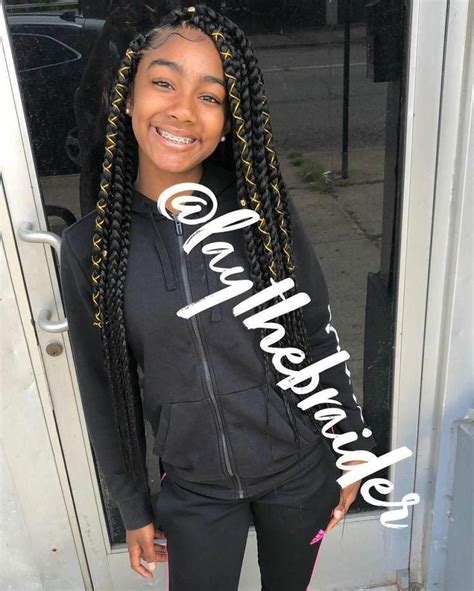 Take your classic protective and natural hairstyles from drab to fab with our tropical hair accessories! These long box braids and gold hair accessories. # ...