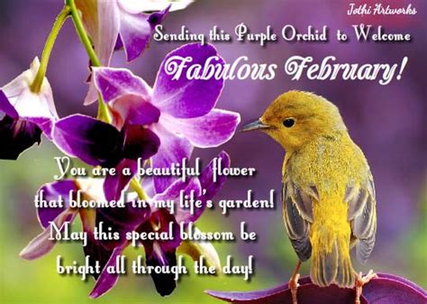 Welcome Fabulous February Free February Flowers Ecards Greeting Cards