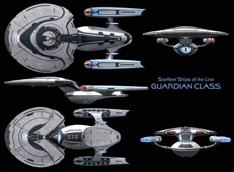The Concept Art For Star Treks Galactic Class Ships Including Two