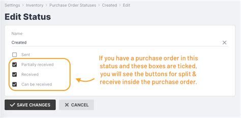 Purchase Order Statuses Jobman