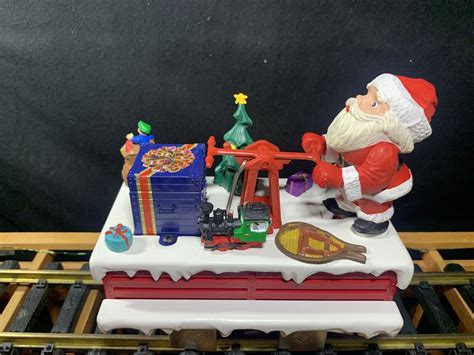 Lgb 21010 Christmas Santa Hand Car In Box Moves Up And Down Around The