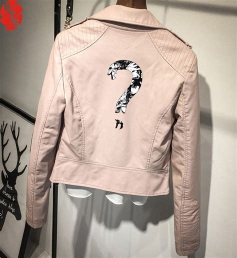 New Xxxtentacion Pu Leather Jackets Serpents Pink Black Women Xxxtentacion Serpents Streetwear