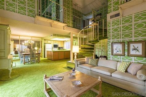 This 1970s Time Capsule Home For Sale In California Is Entirely Lime