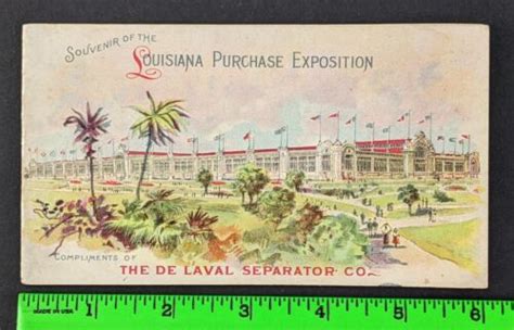 Vintage 1904 Louisiana Purchase Exposition Delaval Separator Graphic