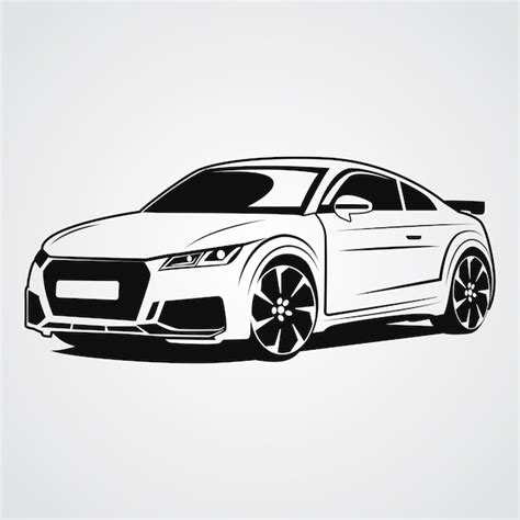 Premium Vector Audi Tt Vector Sports Car Silhouette