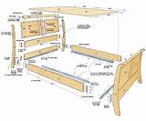 Pictures of King Bed Frame Woodworking Plans