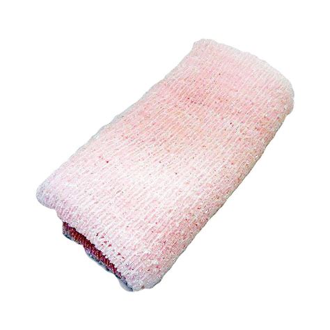 Awayuki Exfoliating Nylon Wash Cloth Body Towel Soft Pink Type Made