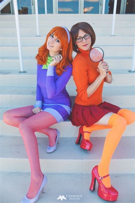 Daphne And Velma From Scooby Doo Cosplay Geek Girls Costume Cartoon