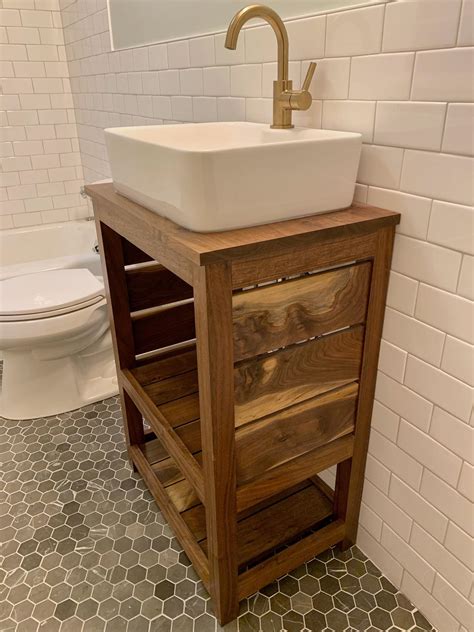 Lexora bath vanities sport a unique and stunning modern style with clean lines, beautiful finishes, and subtle touches that can turn even the most functional item into a work of art. Solid walnut bathroom vanity : woodworking