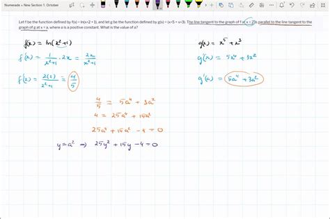 solved let f be the function defined by f x ln x 2 1 and let g be the function defined