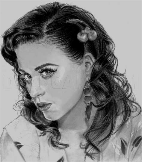 How To Draw Katy Perry Easy Tutorial 10 Steps Toons Mag