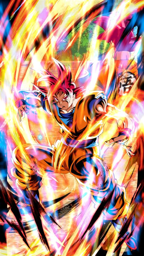 super saiyan god goku from battle of gods awarrier illustrations art street