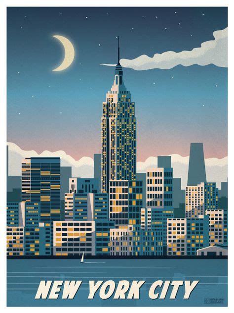 New York City Poster On Behance In 2019 Vintage Travel Posters
